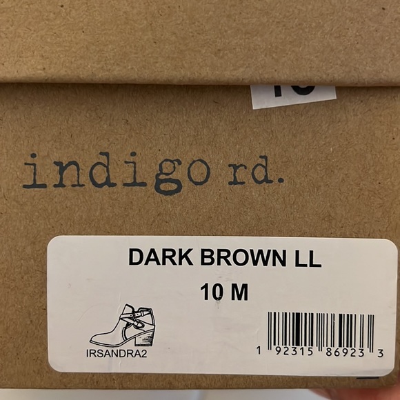 Indigo Rd Ankle Boots, brown size 10 - Picture 4 of 4